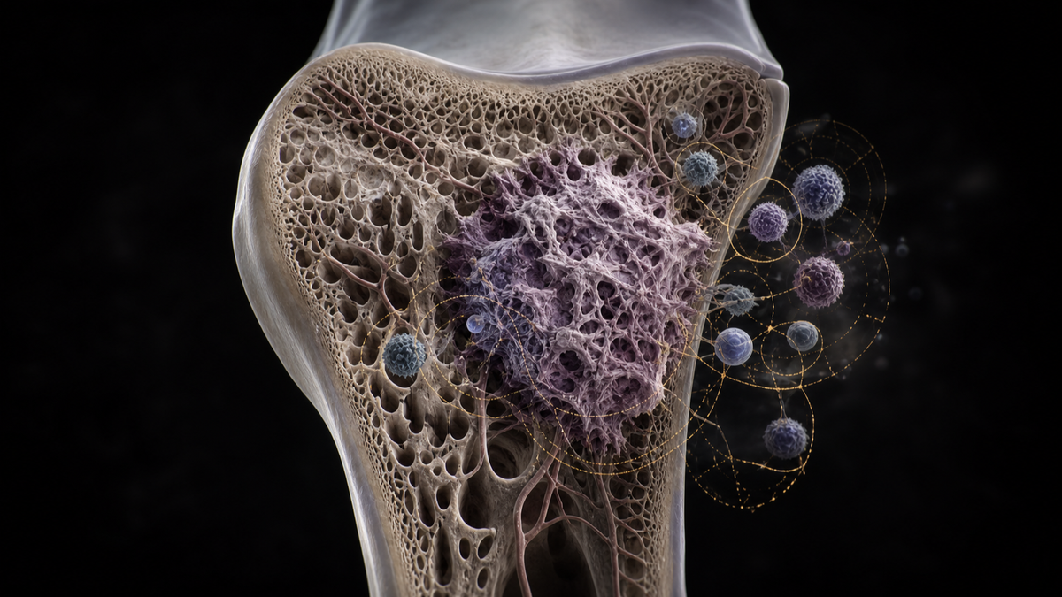 Original medical illustration for: New Horizons in Osteosarcoma Treatment: What Patients Need to Know