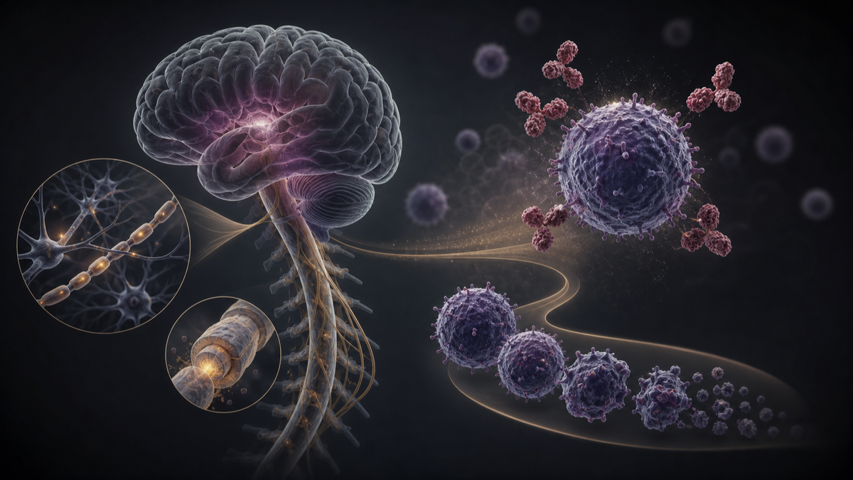 Original medical illustration for: Ofatumumab for Multiple Sclerosis: A Comprehensive Patient Guide to the Monthly Self-Injection Treatment
