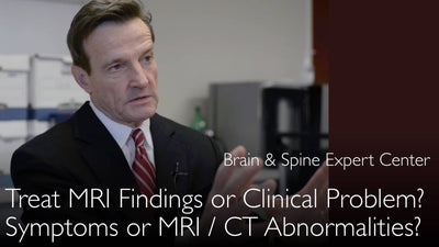 脊柱磁共振成像（MRI）可用于评估背痛。我们的治疗重点在于缓解患者的症状，而不仅仅是针对MRI影像上的异常表现。